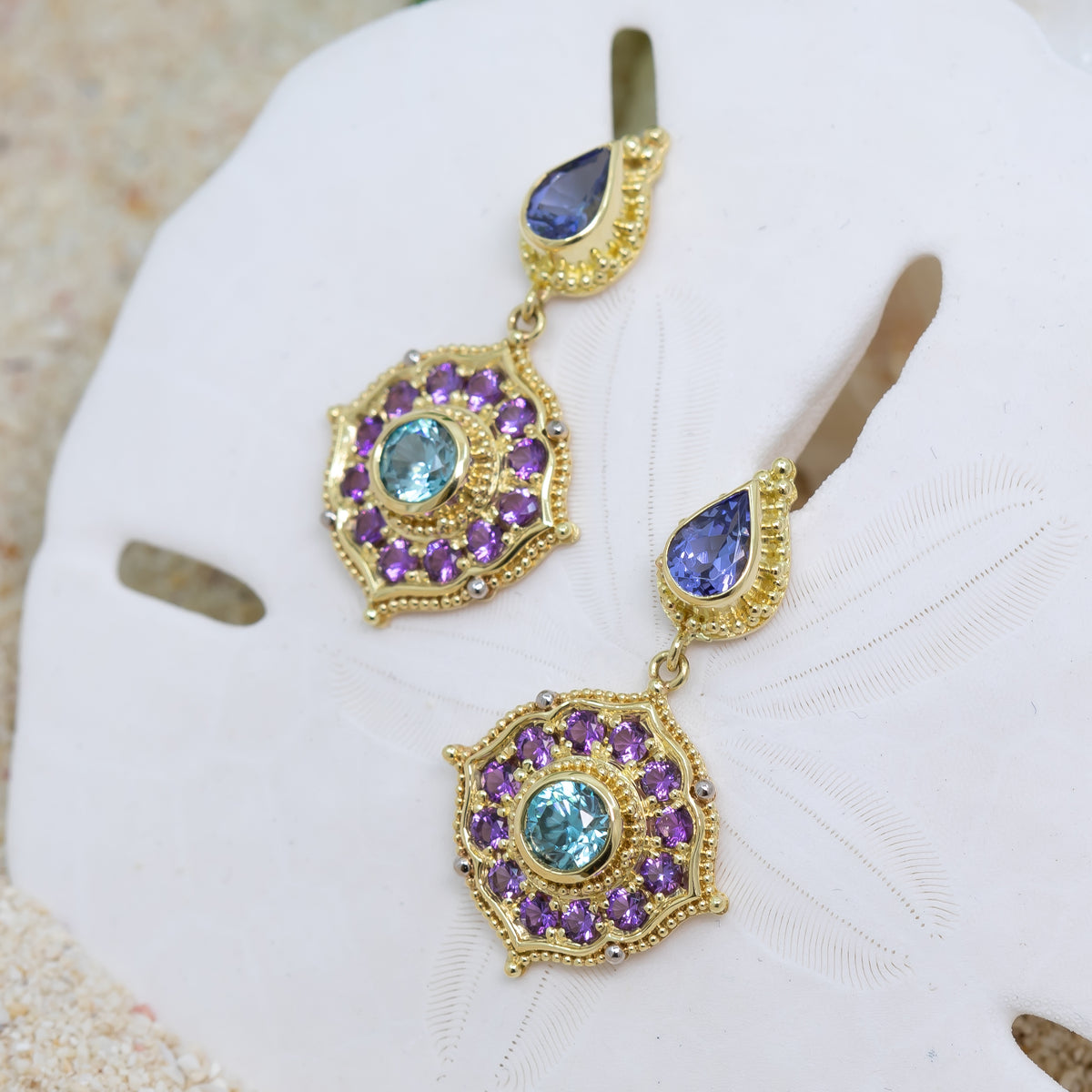 Enchanted Effervescence - Blue Iridescent Earrings - Paparazzi Jewelry –  Bejeweled Accessories By Kristie