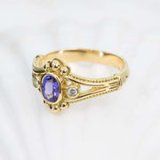 Tanzanite & Diamond Classical Ring