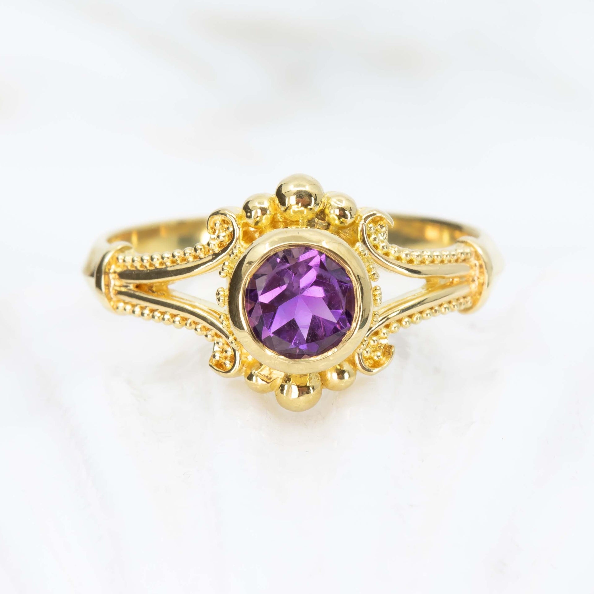 Amethyst Classical Ring