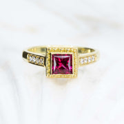 Rubellite Tourmaline Ring