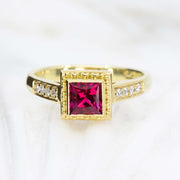 Rubellite Tourmaline Ring
