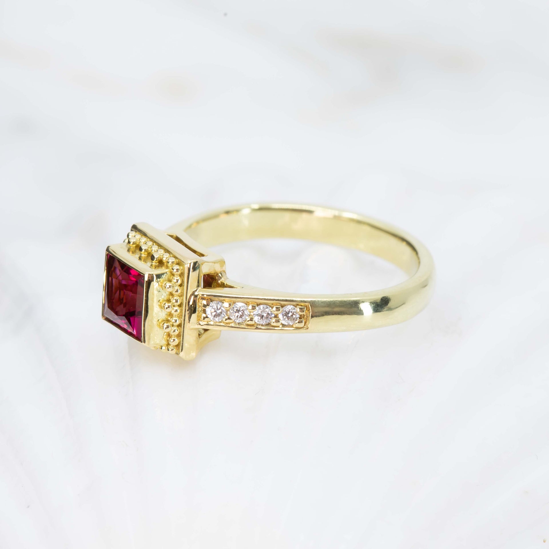 Rubellite Tourmaline Ring