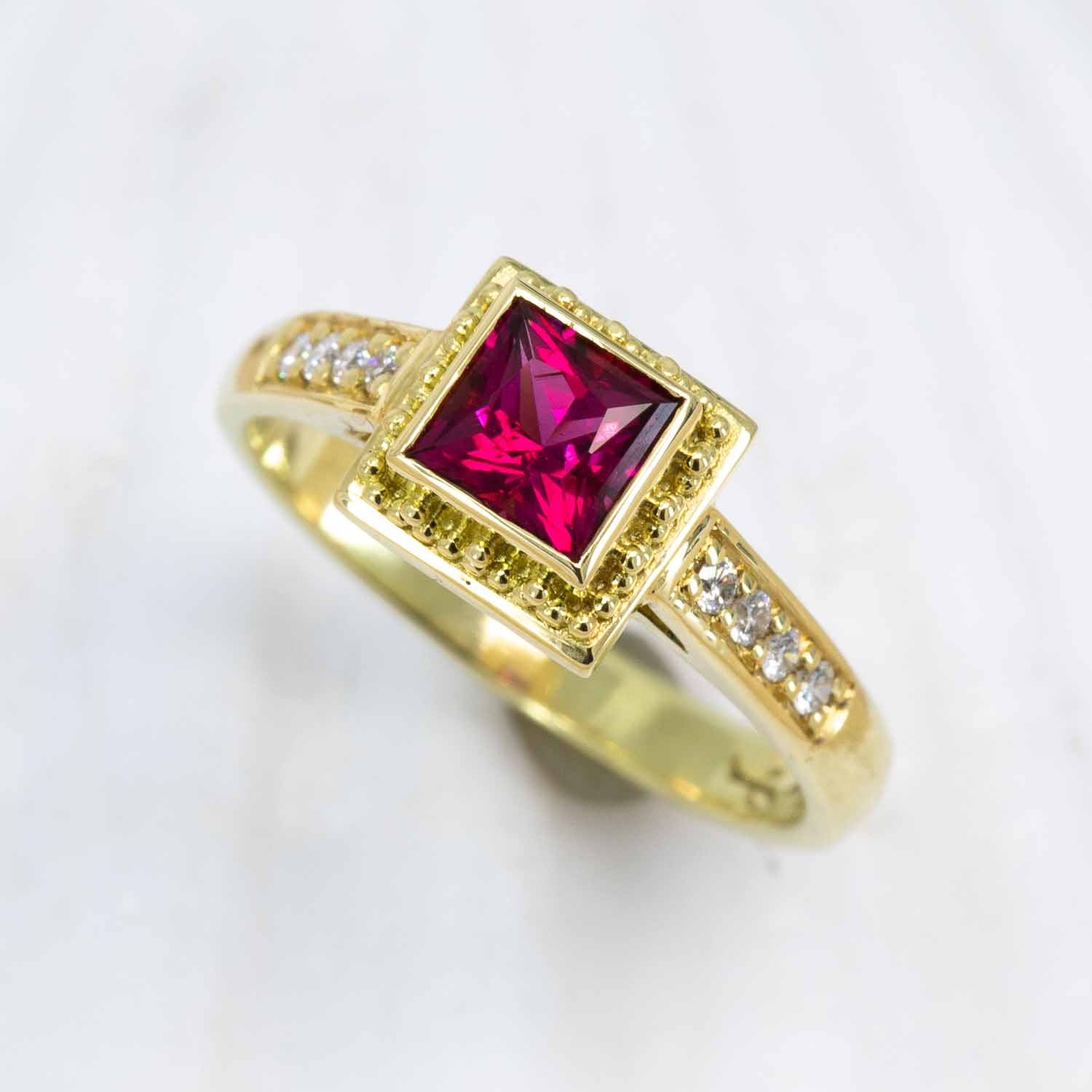 Rubellite Tourmaline Ring