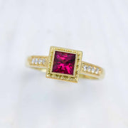 Rubellite Tourmaline Ring