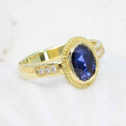 Blue Sapphire Treasure Ring