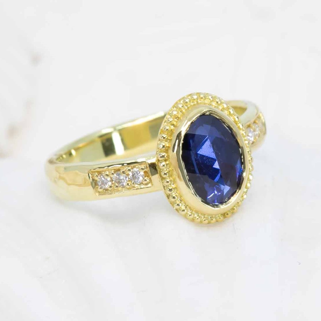 Blue Sapphire Treasure Ring