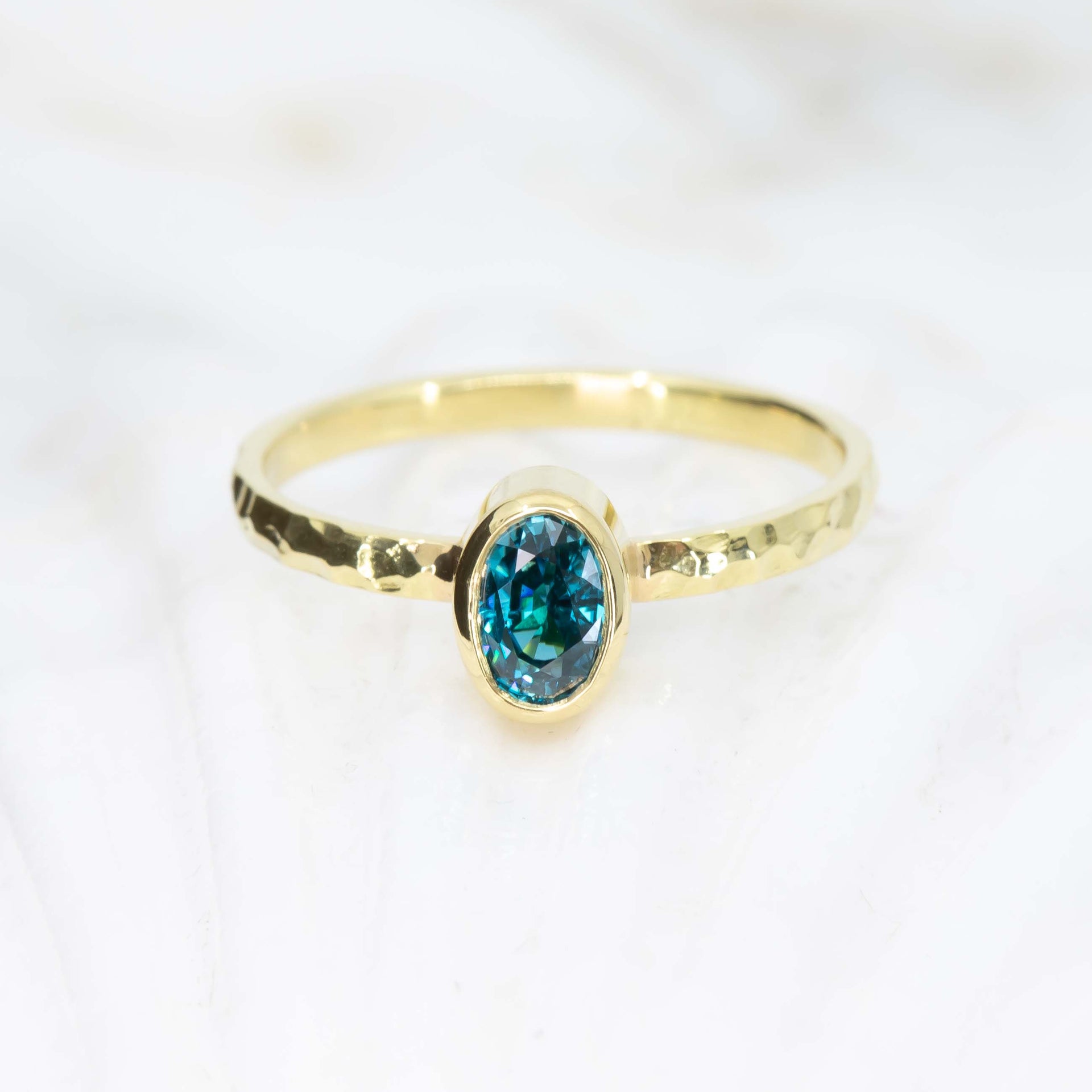 Ocean-Blue Zircon High Seas Ring