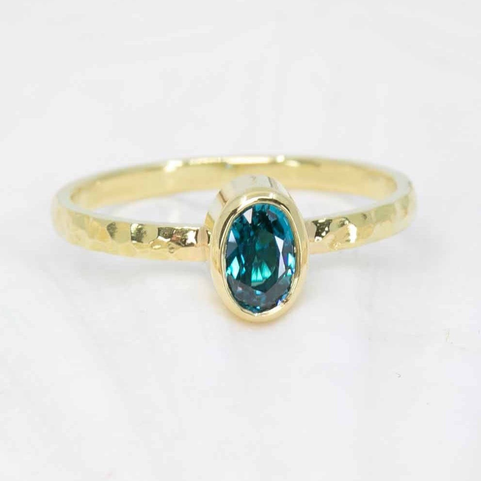 Ocean-Blue Zircon High Seas Ring