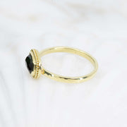 Bluish-green tourmaline mermaid ring