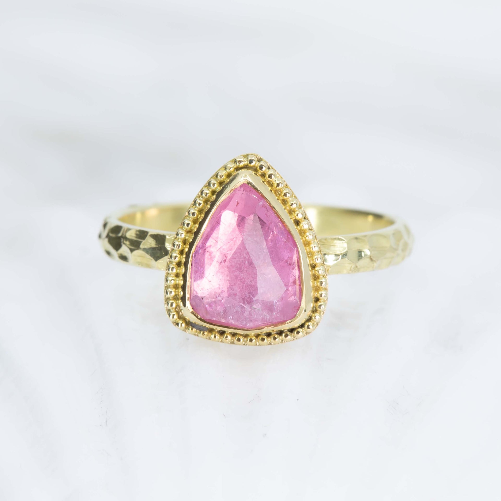 Pink Tourmaline Treasure Ring
