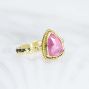 Pink Tourmaline Treasure Ring