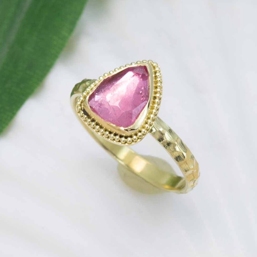 Pink Tourmaline Treasure Ring