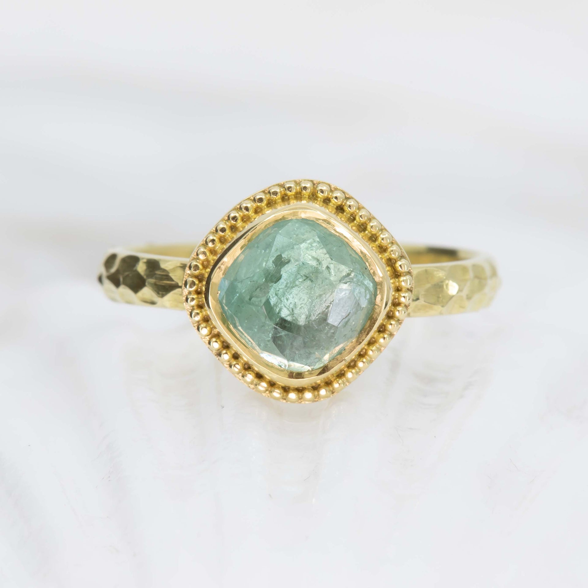 High seas seafoam-green tourmaline ring