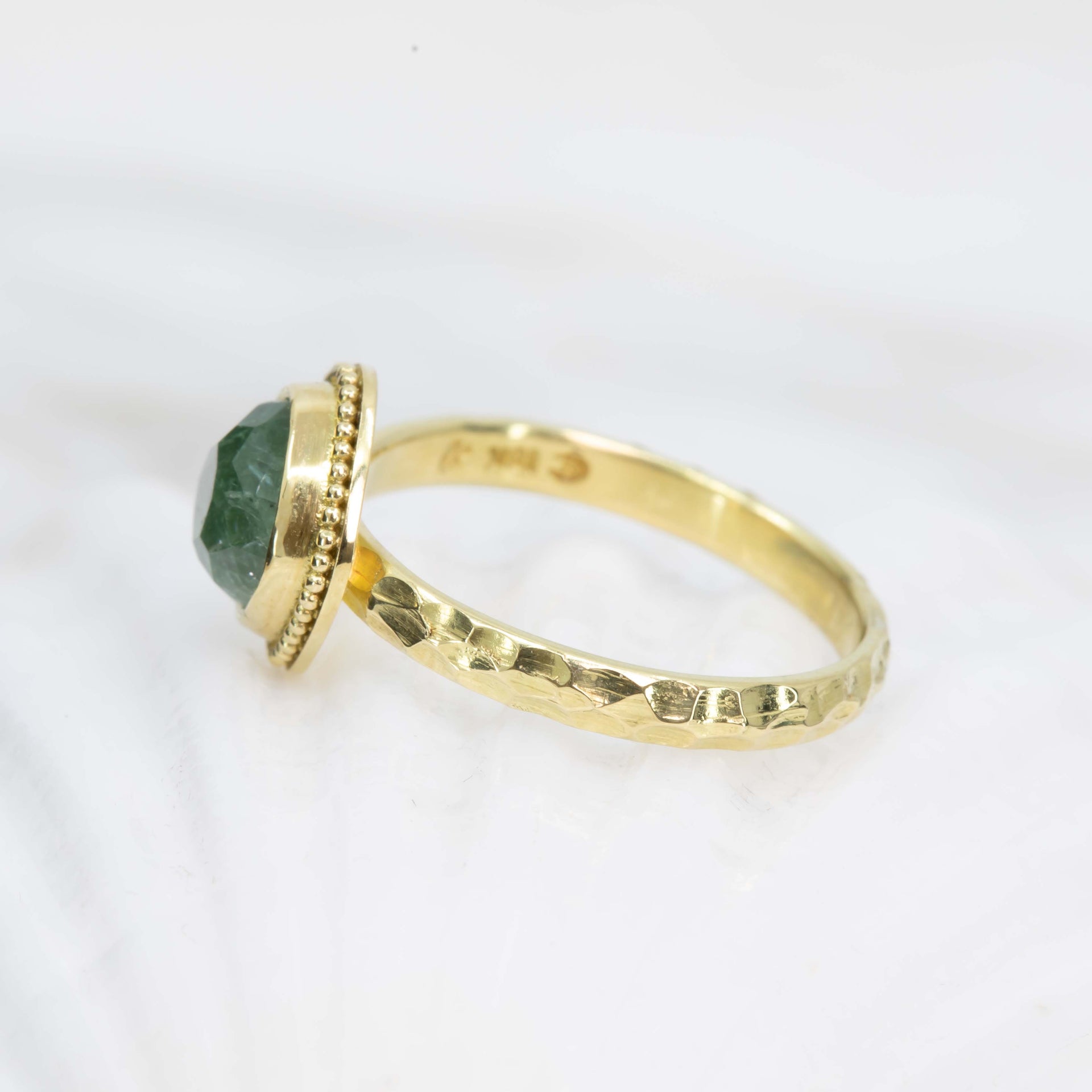 High seas seafoam-green tourmaline ring