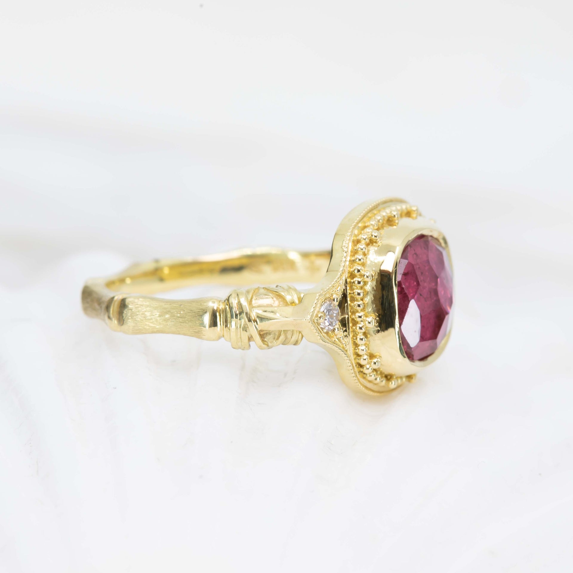 Pink Tourmaline Island Castaway Ring