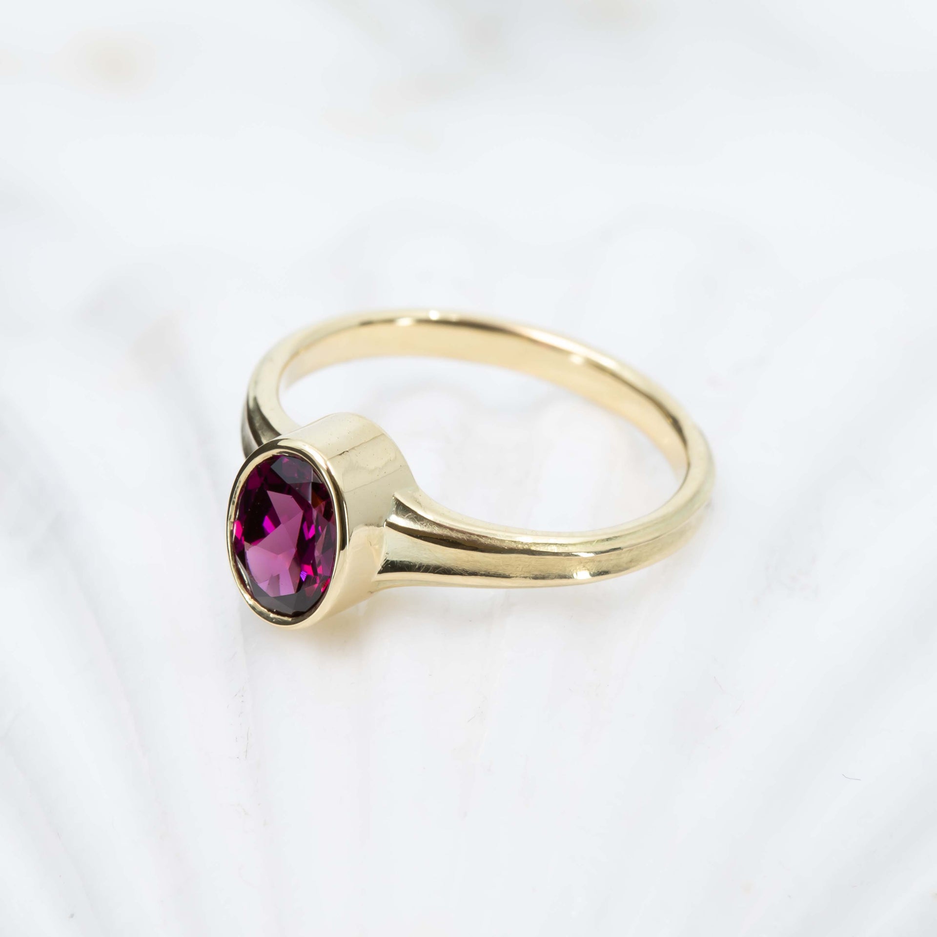 Shipwrecked Atlantis Garnet Ring