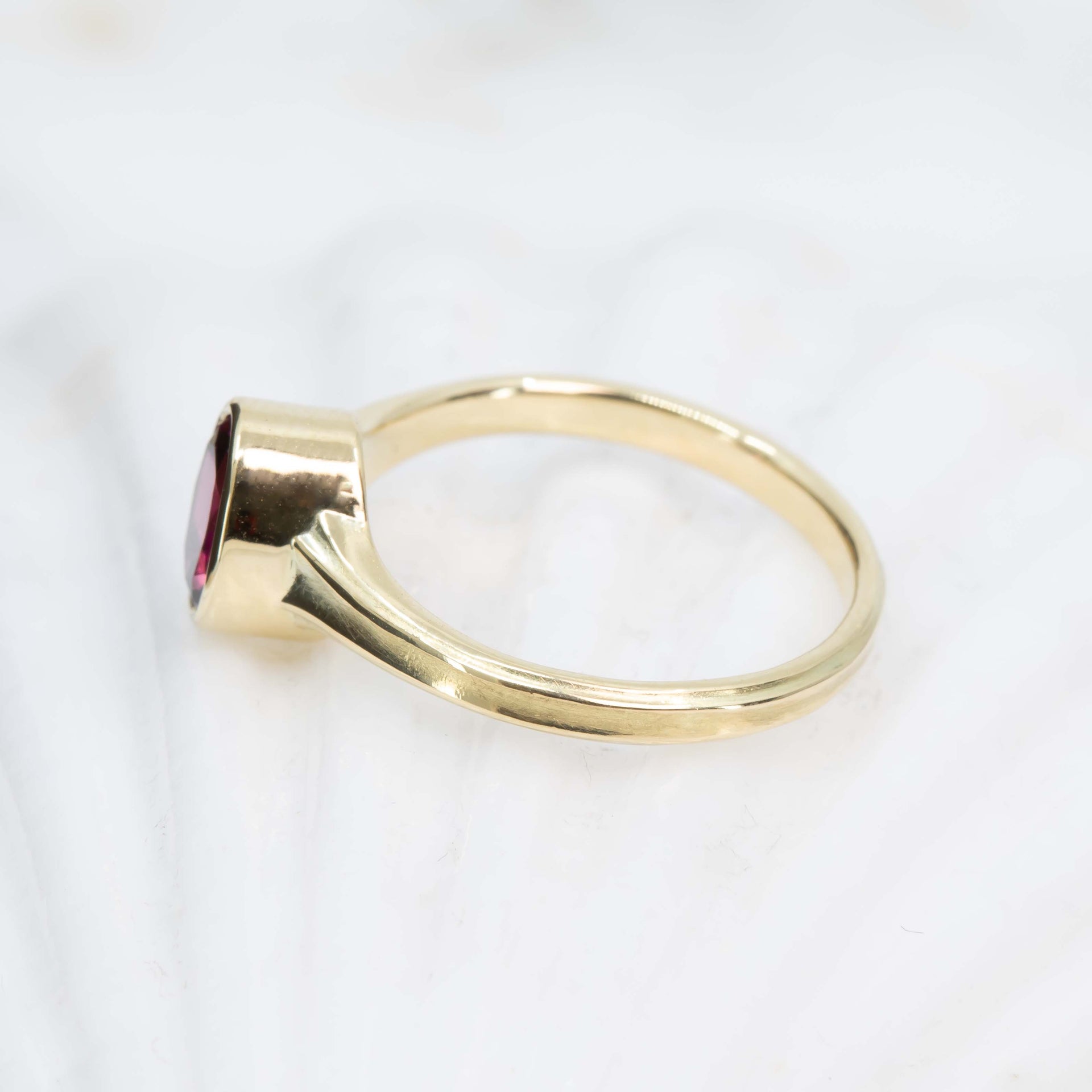 Shipwrecked Atlantis Garnet Ring