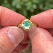 High seas seafoam-green tourmaline ring