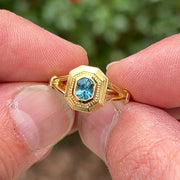 Atlantic Blue Sapphire Ring