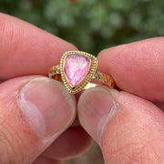 Pink Tourmaline Treasure Ring