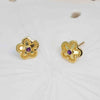 Amethyst flower earrings