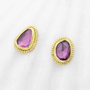 Pink Sapphire studs