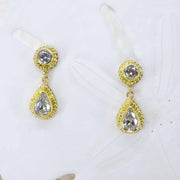 Granulated 18K Treasure Gold diamond earrings