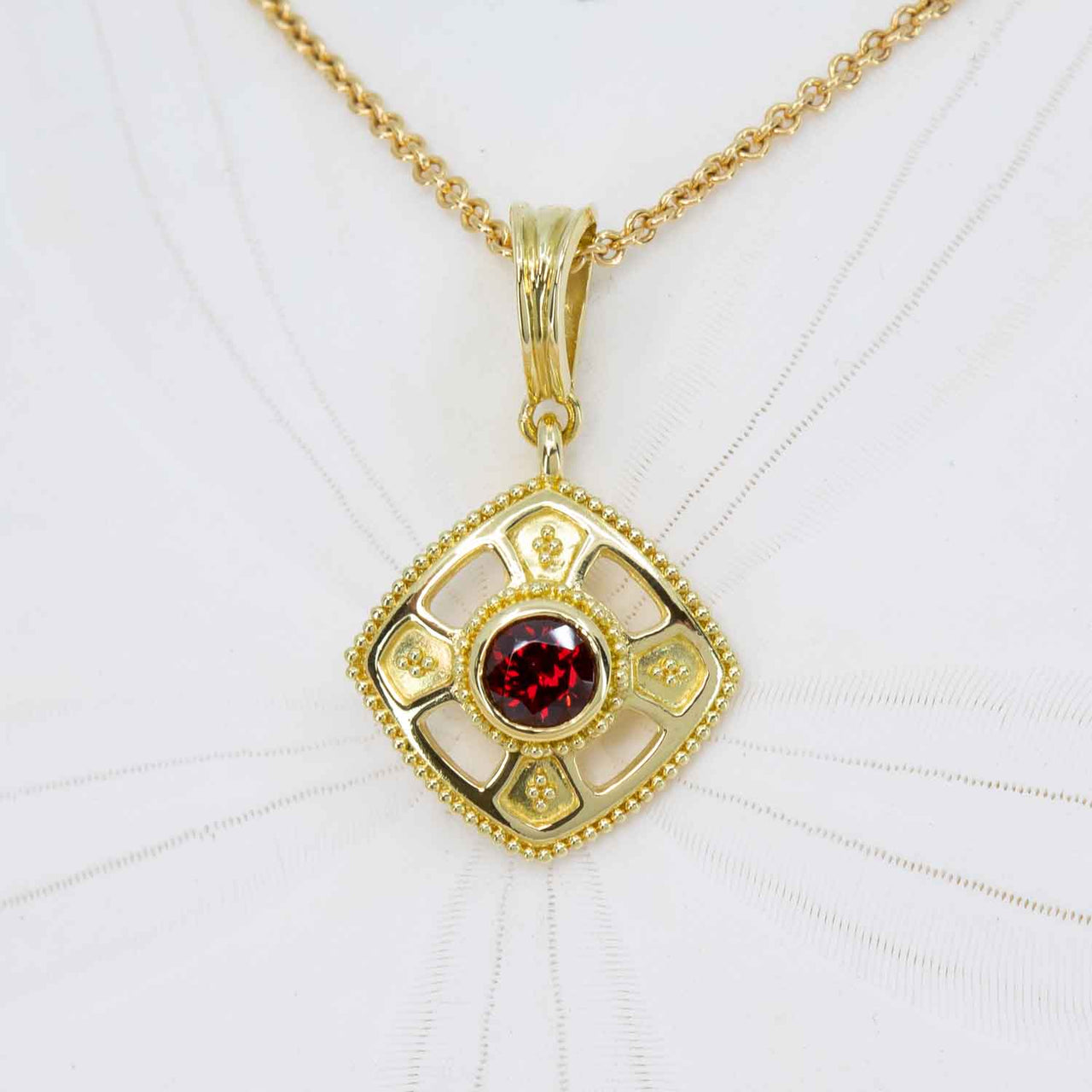 Garnet Classical Pendant