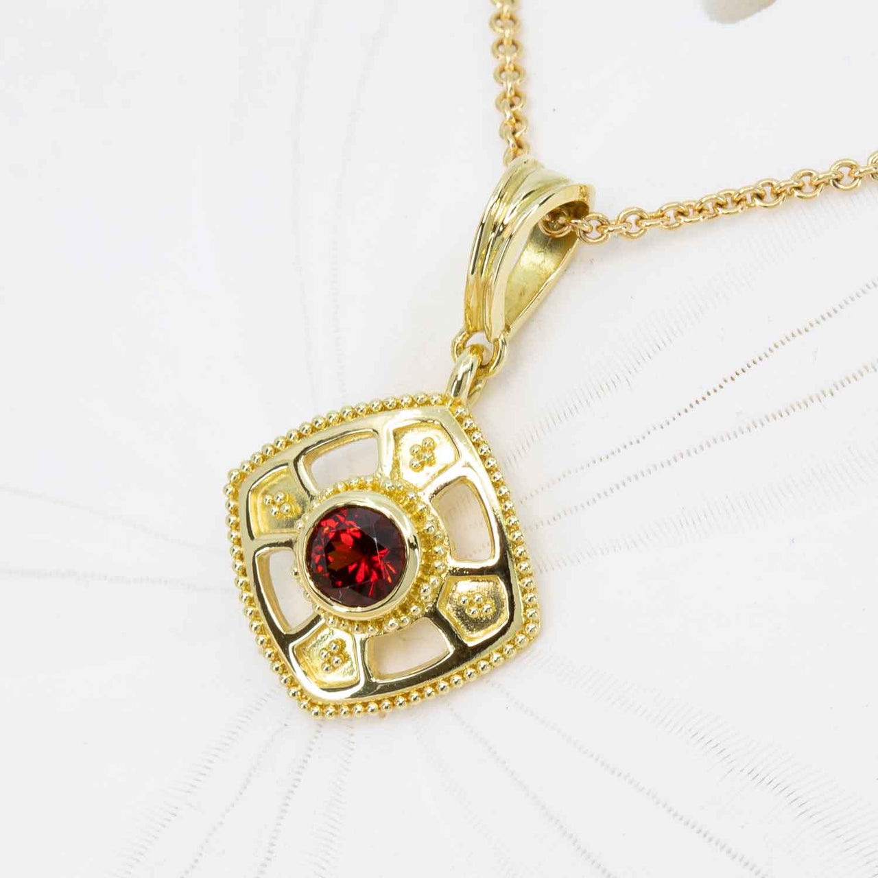 Garnet Classical Pendant