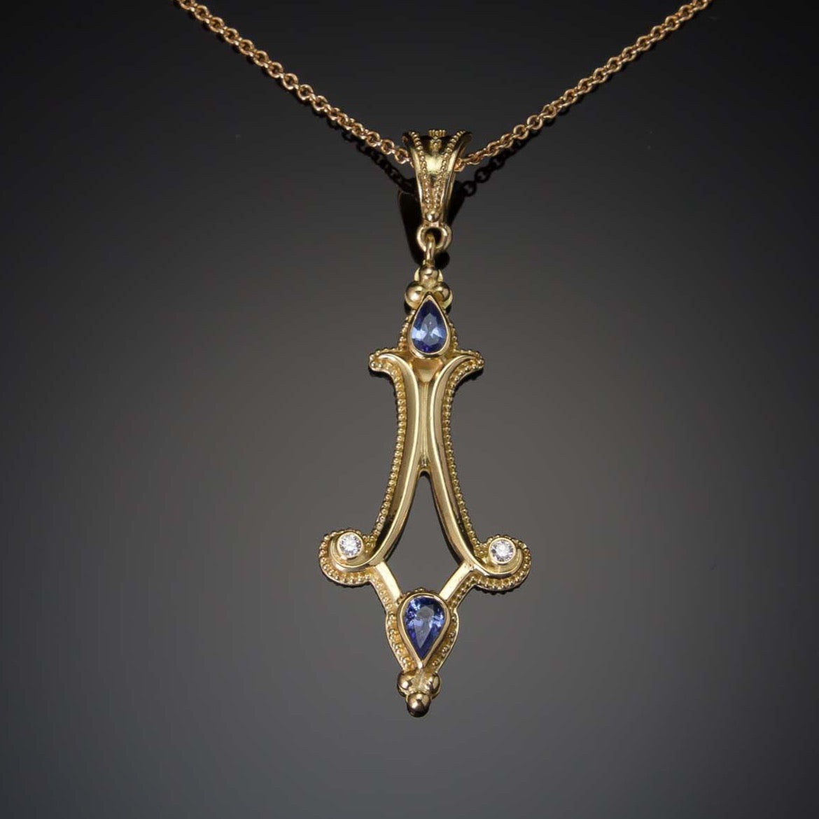 Tanzanite & Diamond Pendant