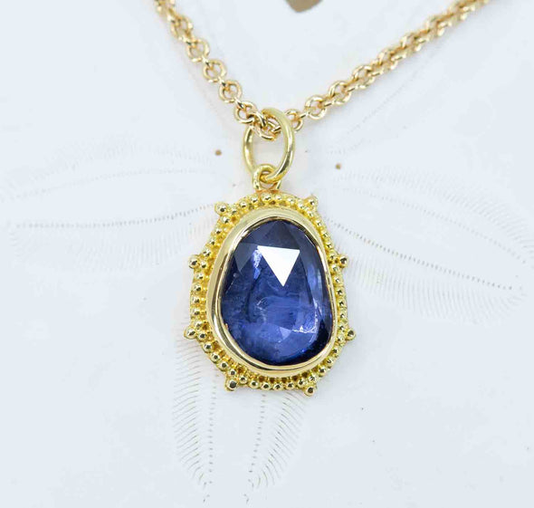2.13ct Blue Sapphire Pendant