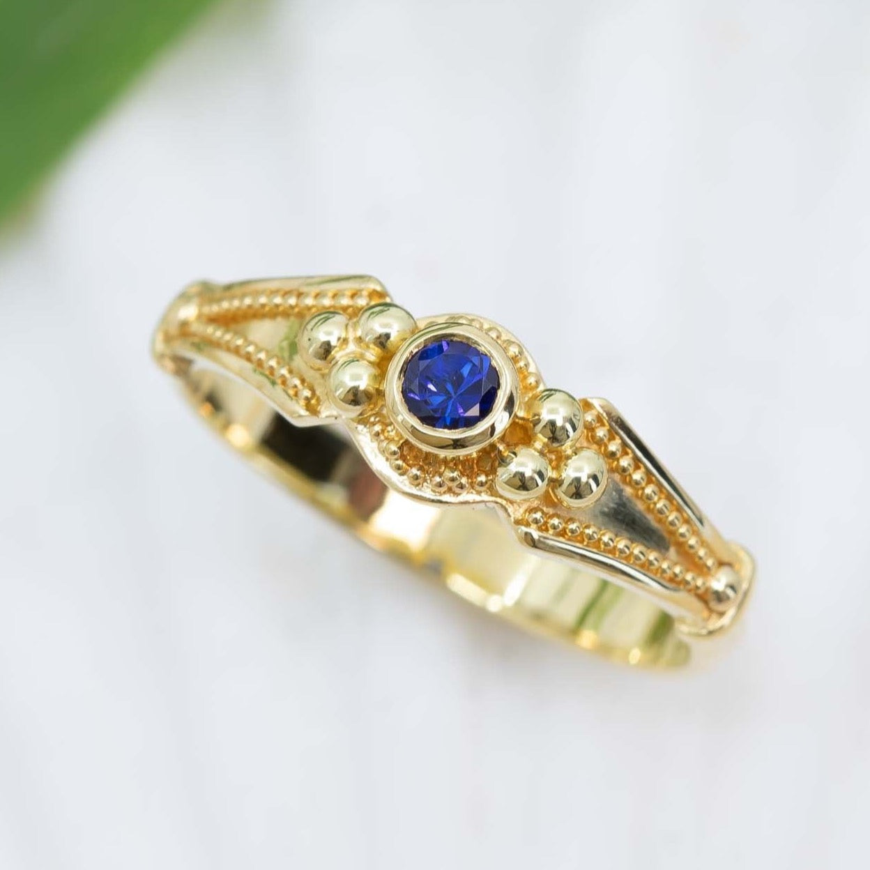 Blue Sapphire Classical Ring