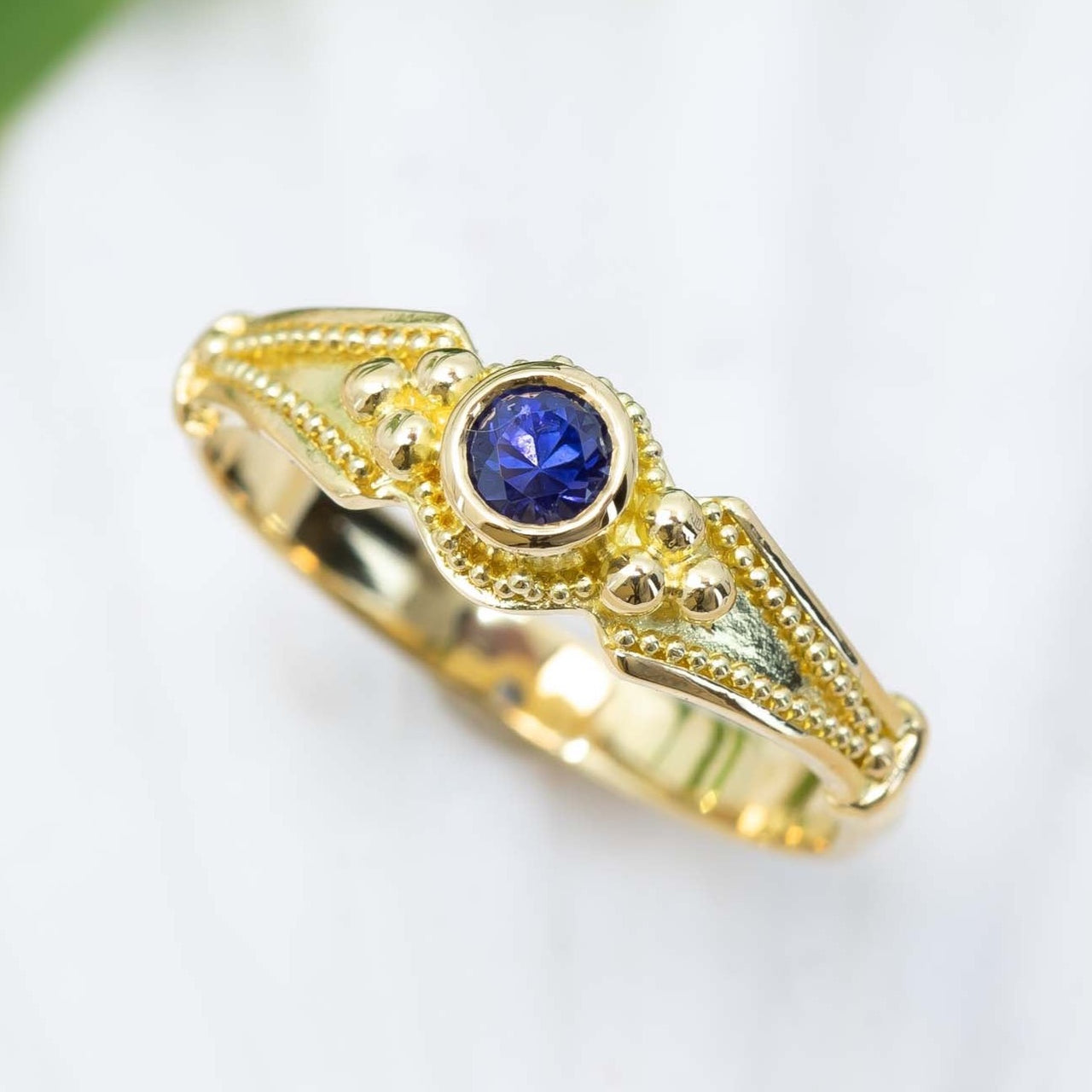 Blue Sapphire Classical Ring