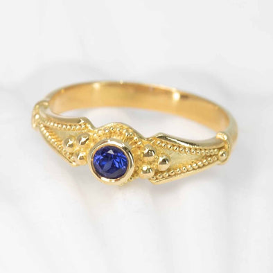 Blue Sapphire Classical Ring