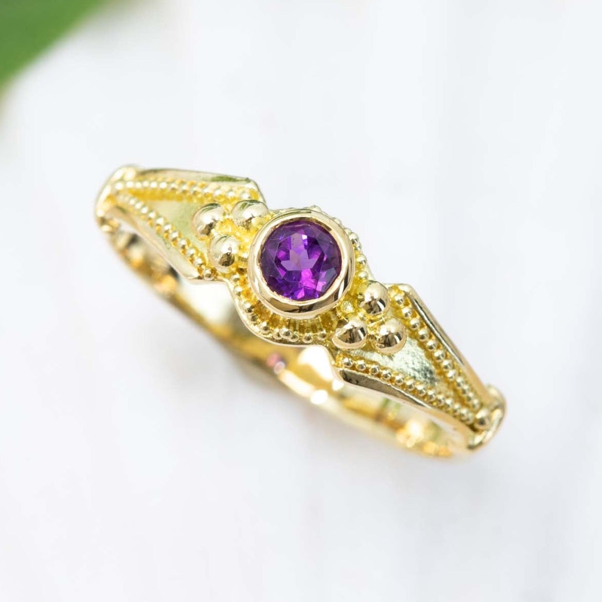 Amethyst Classical Ring