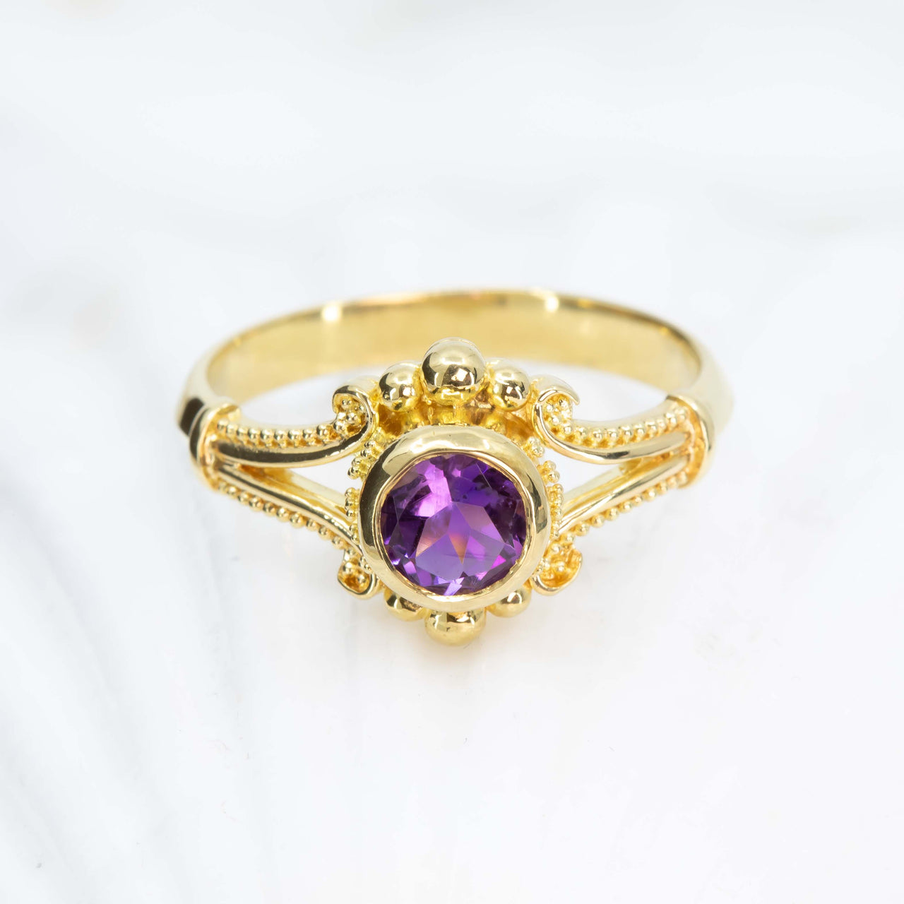 Amethyst Classical Ring