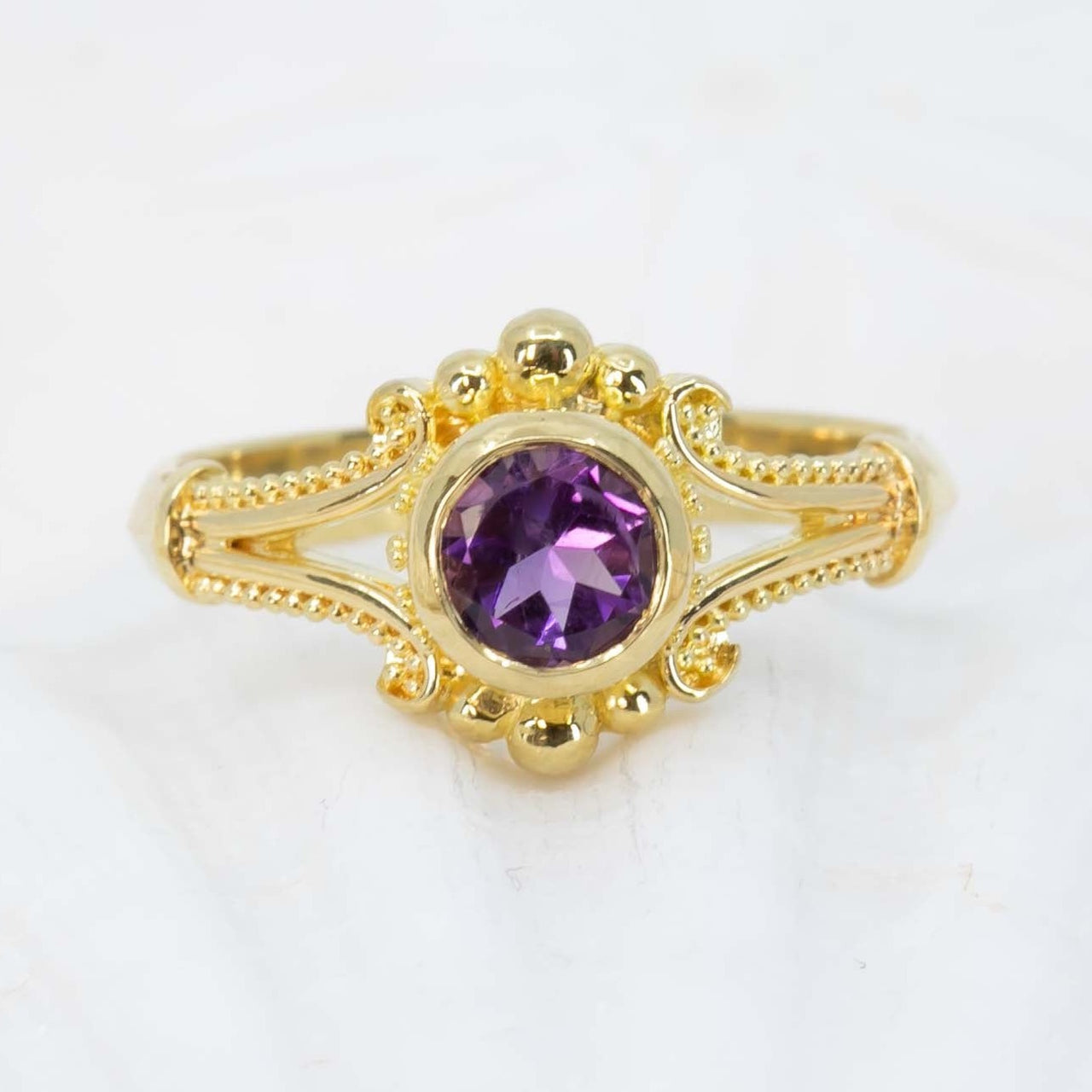 Amethyst Classical Ring