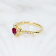 Ruby & Diamond Classical Ring