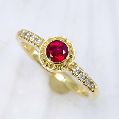 Ruby & Diamond Classical Ring