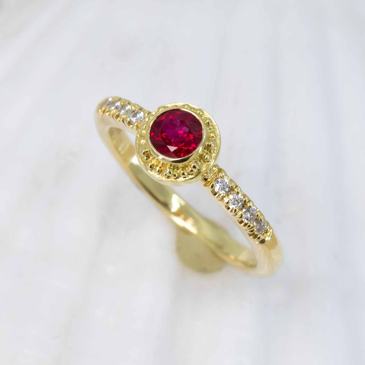 Ruby & Diamond Classical Ring