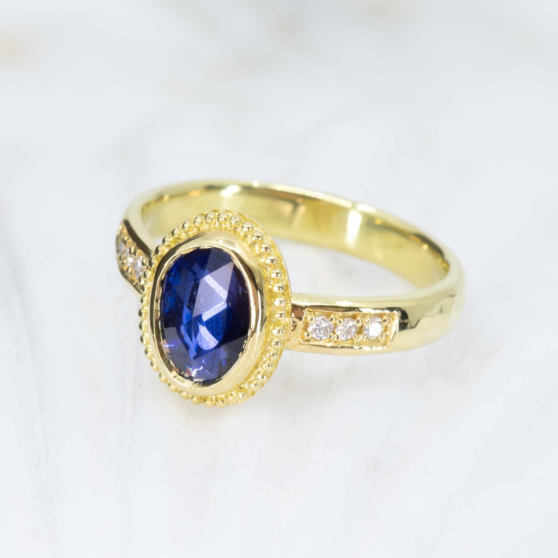 Blue Sapphire Treasure Ring