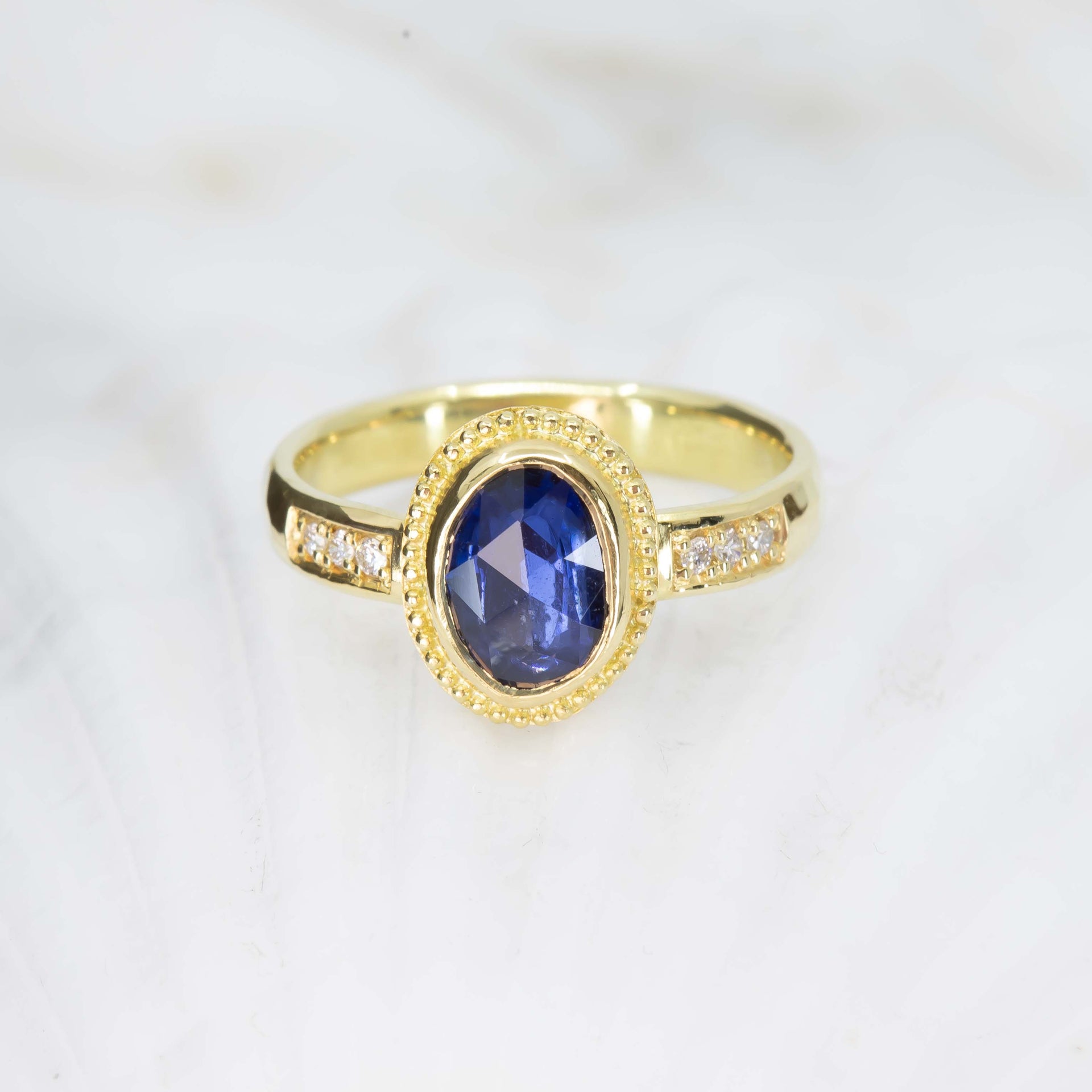 Blue Sapphire Treasure Ring