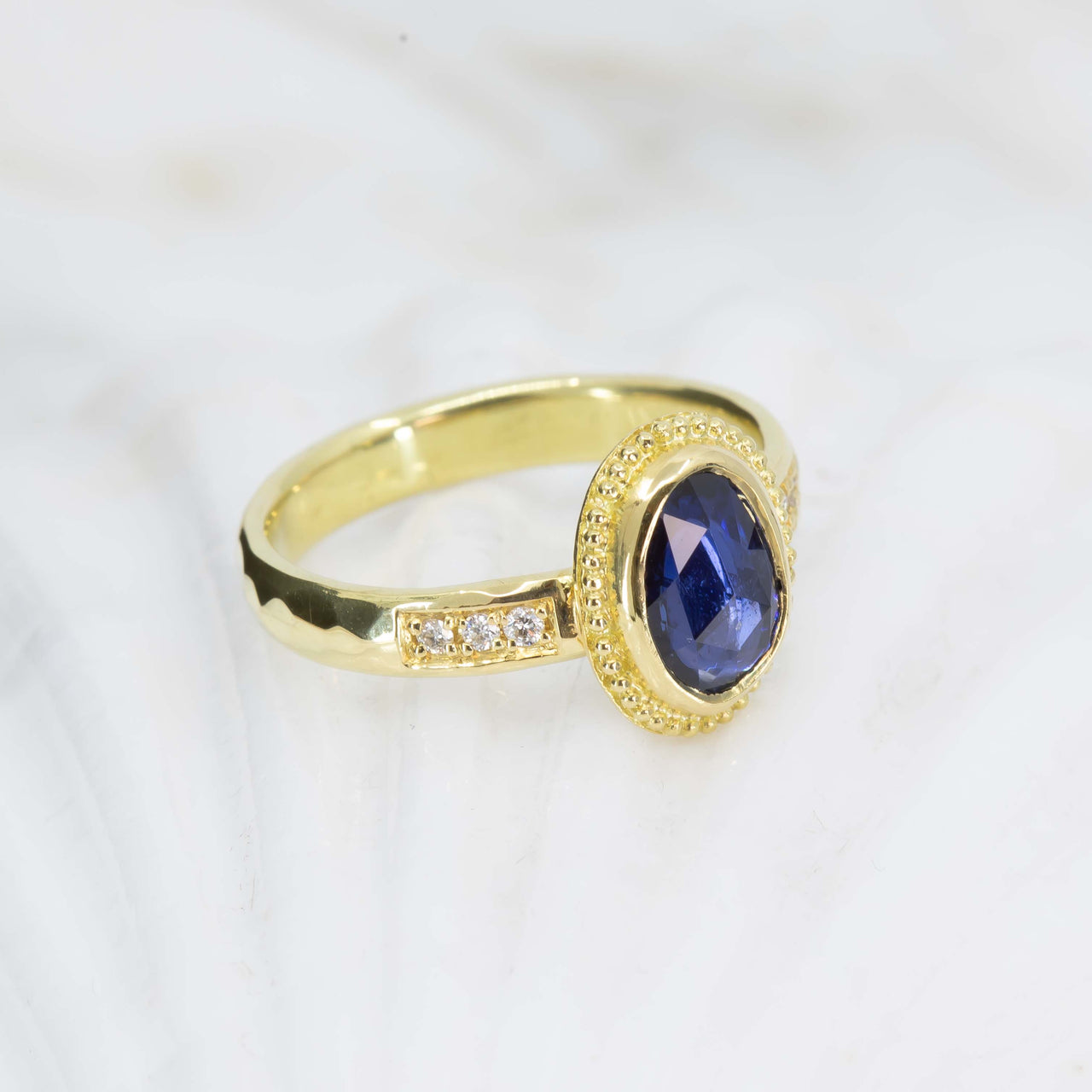 Blue Sapphire Treasure Ring