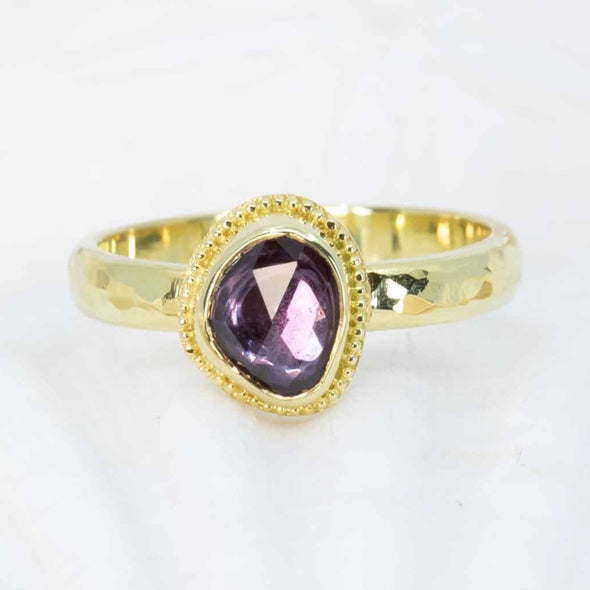 Rose-Cut Pink Sapphire Ring