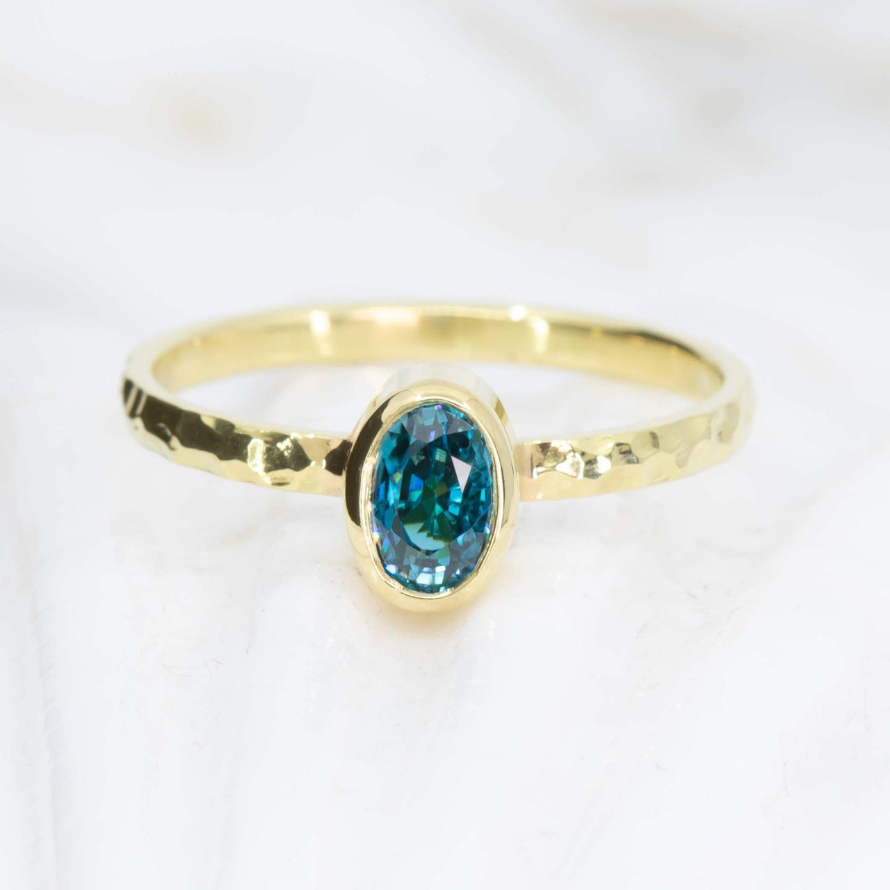 Ocean-Blue Zircon High Seas Ring