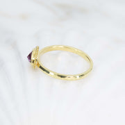 Pink sapphire ring