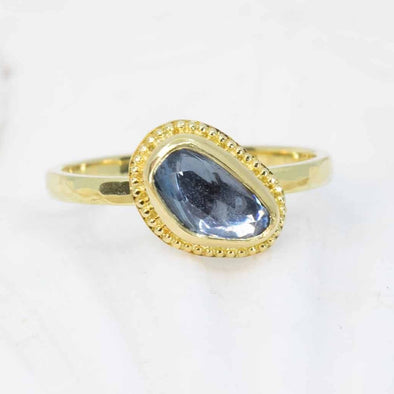 Blue Sapphire 18K Treasure Gold Ring
