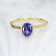 Bamboo Tanzanite Ring