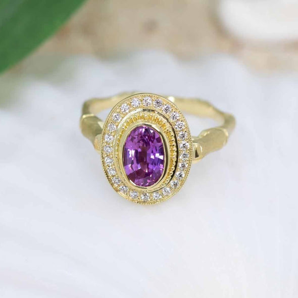 Pink Sapphire Tropical Dream Ring