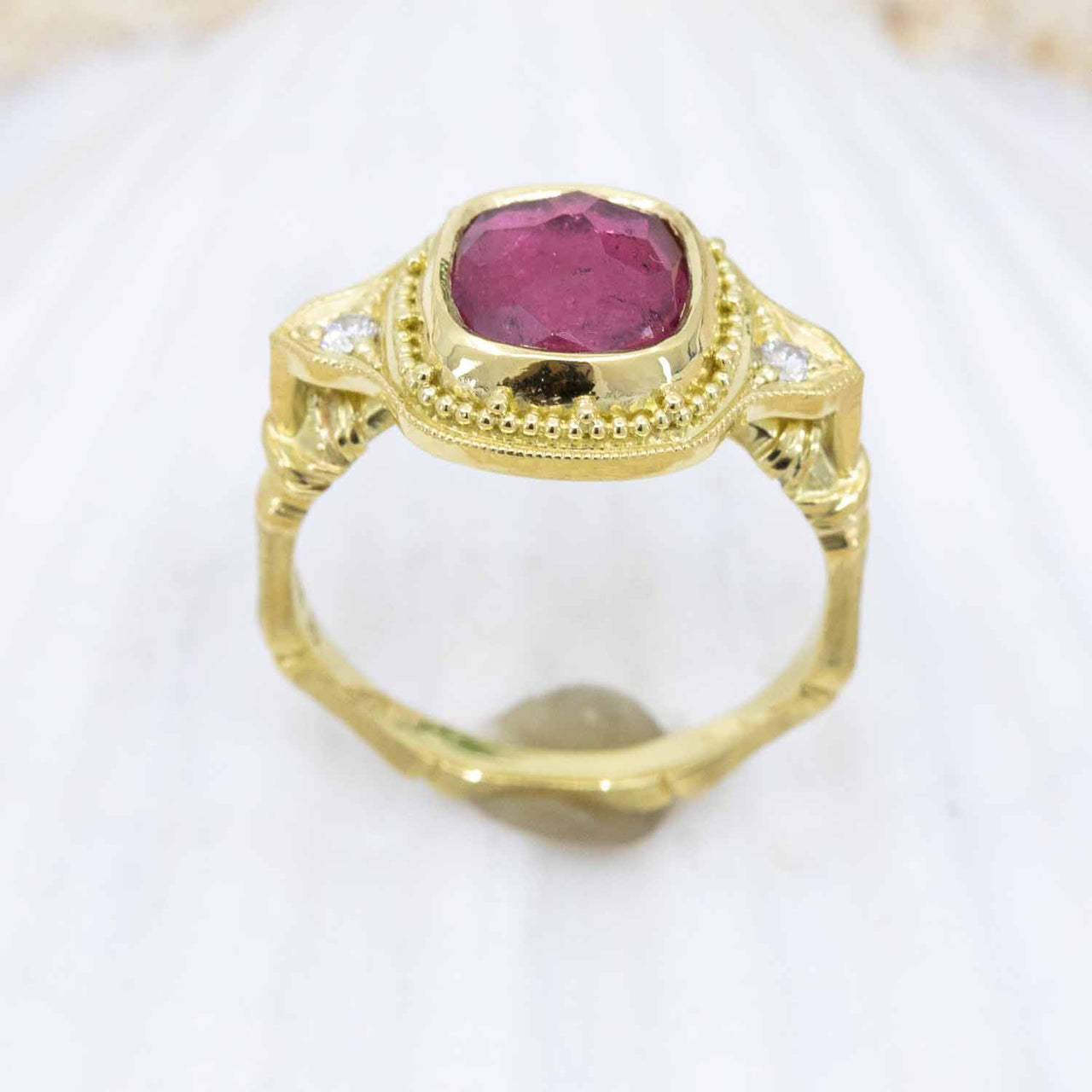 Pink Tourmaline Island Castaway Ring